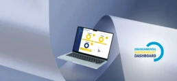 environmental sustainability dashboard main banner with laptop and ESD logo